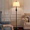 3 Piece Floor and Table Lamp Set with Fabric Shades Modern Metal Lamps for Living Room orBedroom